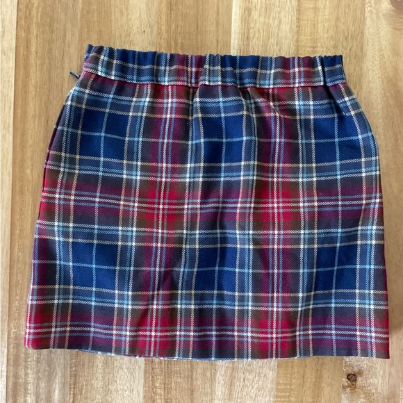 NWT Oscar de la Renta Plaid Tartan Wool Skirt, size 6 - Picture 5 of 7